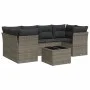 7-piece garden sofa set with gray PE rattan cushions by , Garden sets - Ref: Foro24-3217270, Price: 421,14 €, Discount: %