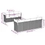 Gartensofa-Set mit beigen Kissen 8 Stück PE-Rattan von , Gartensets - Ref: Foro24-3217279, Preis: 499,28 €, Rabatt: %