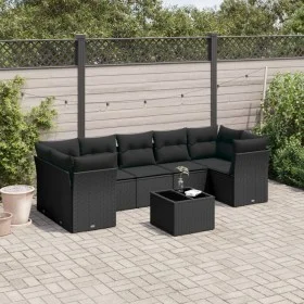 8-piece garden sofa set and black synthetic rattan cushions by , Garden sets - Ref: Foro24-3217285, Price: 537,43 €, Discount: %