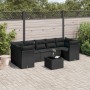 Set de sofás de jardín 8 piezas y cojines ratán sintético negro de , Conjuntos de jardín - Ref: Foro24-3217285, Precio: 515,6...