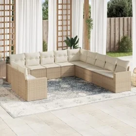 11-piece garden sofa set with beige synthetic rattan cushions by , Garden sets - Ref: Foro24-3219178, Price: 754,51 €, Discou...