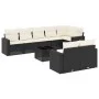 8-piece garden sofa set and black synthetic rattan cushions by , Garden sets - Ref: Foro24-3219216, Price: 556,67 €, Discount: %