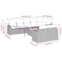 8-teiliges Gartensofa-Set und schwarze synthetische Rattankissen von , Gartensets - Ref: Foro24-3219216, Preis: 529,02 €, Rab...