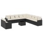 Gartensofa-Set 12-teilig mit schwarzen synthetischen Rattankissen von , Gartensets - Ref: Foro24-3219186, Preis: 734,53 €, Ra...