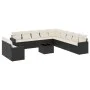 Gartensofa-Set 12-teilig mit schwarzen synthetischen Rattankissen von , Gartensets - Ref: Foro24-3219186, Preis: 762,15 €, Ra...