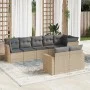 Garden sofa set with beige cushions 8 pcs PE rattan by , Garden sets - Ref: Foro24-3219209, Price: 537,16 €, Discount: %