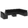 11-teiliges Gartensofa-Set und schwarze synthetische Rattankissen von , Gartensets - Ref: Foro24-3219165, Preis: 721,85 €, Ra...