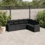 6-piece garden sofa set and black synthetic rattan cushions by , Modular outdoor sofas - Ref: Foro24-3251342, Price: 418,43 €...