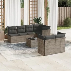 8-teiliges Gartensofa-Set und graue synthetische Rattankissen von , Gartensets - Ref: Foro24-3217300, Preis: 482,12 €, Rabatt: %