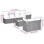8-piece garden sofa set and gray synthetic rattan cushions by , Garden sets - Ref: Foro24-3217300, Price: 482,12 €, Discount: %