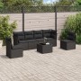 7-piece garden dining set and black synthetic rattan cushions by , Garden sets - Ref: Foro24-3249214, Price: 432,47 €, Discou...