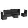 7-piece garden dining set and black synthetic rattan cushions by , Garden sets - Ref: Foro24-3249214, Price: 425,17 €, Discou...