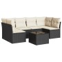 7-teiliges Garten-Essset und schwarze Kissen aus synthetischem Rattan von , Gartensets - Ref: Foro24-3249235, Preis: 402,26 €...