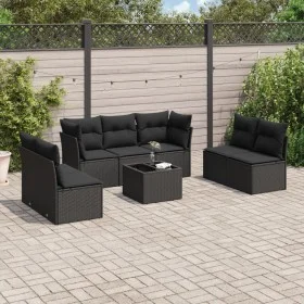 8-piece garden sofa set and black synthetic rattan cushions by , Garden sets - Ref: Foro24-3249254, Price: 478,59 €, Discount: %