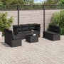 8-teiliges Gartensofa-Set und schwarze synthetische Rattankissen von , Gartensets - Ref: Foro24-3249254, Preis: 496,71 €, Rab...