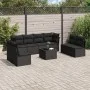 8-piece garden sofa set and black synthetic rattan cushions by , Garden sets - Ref: Foro24-3249294, Price: 509,13 €, Discount: %
