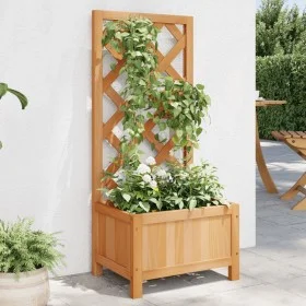 Solid Brown Fir Wood Trellis Planter by , Pots and planters - Ref: Foro24-365473, Price: 47,44 €, Discount: %