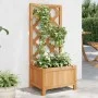 Solid Brown Fir Wood Trellis Planter by , Pots and planters - Ref: Foro24-365473, Price: 47,44 €, Discount: %