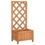 Solid Brown Fir Wood Trellis Planter by , Pots and planters - Ref: Foro24-365473, Price: 47,44 €, Discount: %