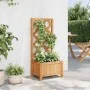 Solid Brown Fir Wood Trellis Planter by , Pots and planters - Ref: Foro24-365473, Price: 47,44 €, Discount: %