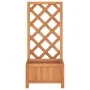 Solid Brown Fir Wood Trellis Planter by , Pots and planters - Ref: Foro24-365473, Price: 47,44 €, Discount: %