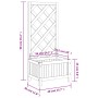 Rankgitter-Pflanzgefäß aus massivem braunem Tannenholz von , Töpfe und Pflanzgefäße - Ref: Foro24-365473, Preis: 41,45 €, Rab...