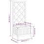 Solid Brown Fir Wood Trellis Planter by , Pots and planters - Ref: Foro24-365473, Price: 47,44 €, Discount: %