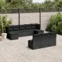 Garden sofa set 10 pieces with black synthetic rattan cushions by , Garden sets - Ref: Foro24-3250124, Price: 561,61 €, Disco...