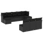 Garden sofa set 10 pieces with black synthetic rattan cushions by , Garden sets - Ref: Foro24-3250124, Price: 569,53 €, Disco...