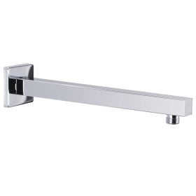 Barra de soporte ducha cuadrada acero inox 201 plateado 30 cm