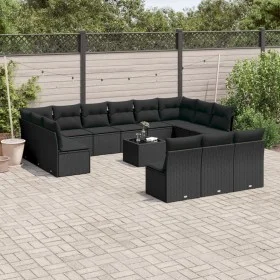 14-piece garden sofa set with black synthetic rattan cushions by , Garden sets - Ref: Foro24-3250234, Price: 828,02 €, Discou...
