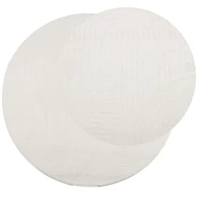 Scandinavian look short pile rug IZA cream Ø 100 cm by , Rugs - Ref: Foro24-375446, Price: 35,02 €, Discount: %