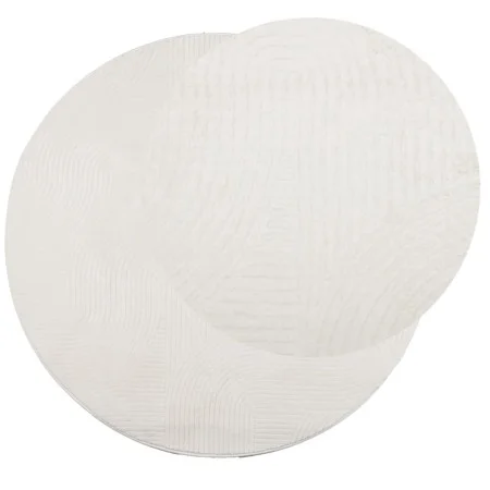 Scandinavian look short pile rug IZA cream Ø 100 cm by , Rugs - Ref: Foro24-375446, Price: 35,02 €, Discount: %