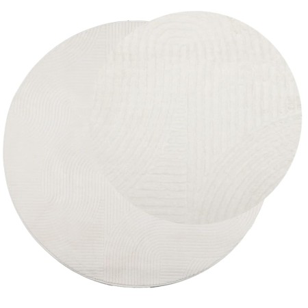 Scandinavian look short pile rug IZA cream Ø 100 cm by , Rugs - Ref: Foro24-375446, Price: 35,57 €, Discount: %