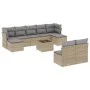 Garden sofa set with beige cushions 10 pieces synthetic rattan by , Garden sets - Ref: Foro24-3250118, Price: 589,73 €, Disco...