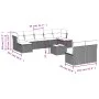 Garden sofa set with beige cushions 10 pieces synthetic rattan by , Garden sets - Ref: Foro24-3250118, Price: 589,73 €, Disco...