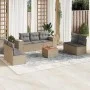 Garden sofa set with beige cushions 8 pcs PE rattan by , Garden sets - Ref: Foro24-3225401, Price: 483,83 €, Discount: %