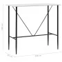 High white MDF kitchen table 120x60x110 cm by vidaXL, Kitchen and dining tables - Ref: Foro24-281547, Price: 119,58 €, Discou...