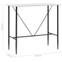 Hoher Küchentisch MDF weiß 120x60x110 cm von vidaXL, Küchen- und Esstische - Ref: Foro24-281547, Preis: 121,39 €, Rabatt: %