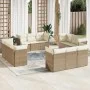 12-teiliges Gartensofa-Set und braune synthetische Rattankissen von , Gartensets - Ref: Foro24-3217328, Preis: 912,07 €, Raba...