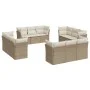 12-teiliges Gartensofa-Set und braune synthetische Rattankissen von , Gartensets - Ref: Foro24-3217328, Preis: 912,07 €, Raba...
