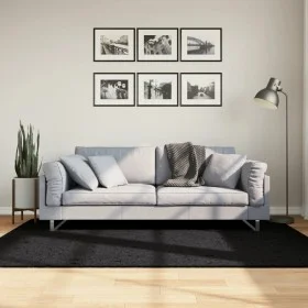 PAMPLONA modern long pile shaggy rug black 140x200 cm by , Rugs - Ref: Foro24-375279, Price: 54,34 €, Discount: %