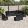 Set de sofás de jardín 12 piezas cojines ratán sintético negro de , Conjuntos de jardín - Ref: Foro24-3250304, Precio: 716,01...