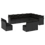 Gartensofa-Set 12-teilig mit schwarzen synthetischen Rattankissen von , Gartensets - Ref: Foro24-3250304, Preis: 738,41 €, Ra...