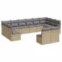 12-piece garden sofa set and brown synthetic rattan cushions by , Garden sets - Ref: Foro24-3250208, Price: 695,45 €, Discoun...