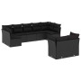 Set de sofás de jardín 8 piezas y cojines ratán sintético negro de , Conjuntos de jardín - Ref: Foro24-3249984, Precio: 595,9...