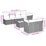 Gartensofa-Set mit beigen Kissen 8 Stück PE-Rattan von , Gartensets - Ref: Foro24-3217298, Preis: 540,77 €, Rabatt: %