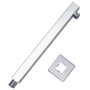 Barra de soporte ducha cuadrada acero inox 201 plateado 30 cm