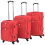 Juego de 3 maletas blandas rojas de , Maletas - Ref: Foro24-91316, Precio: 159,20 €, Descuento: %