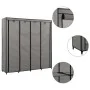Wardrobe with 4 gray compartments 175x45x170 cm by vidaXL, Wardrobes - Ref: Foro24-282448, Price: 59,42 €, Discount: %